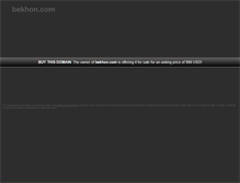 Tablet Screenshot of bekhon.com